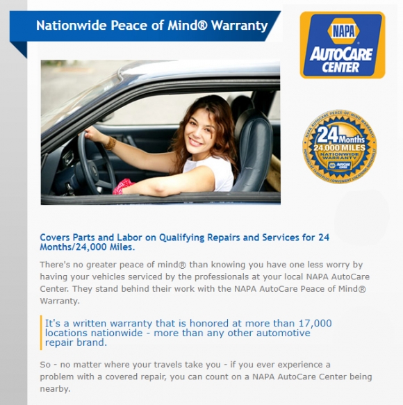 NAPA Warranty