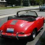 1960 Porsche rear view