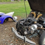 Citroen 2CV with Fenders off