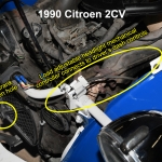 Citroen 2CV engine compartment details