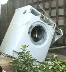 Washing Machine Self Destructs
